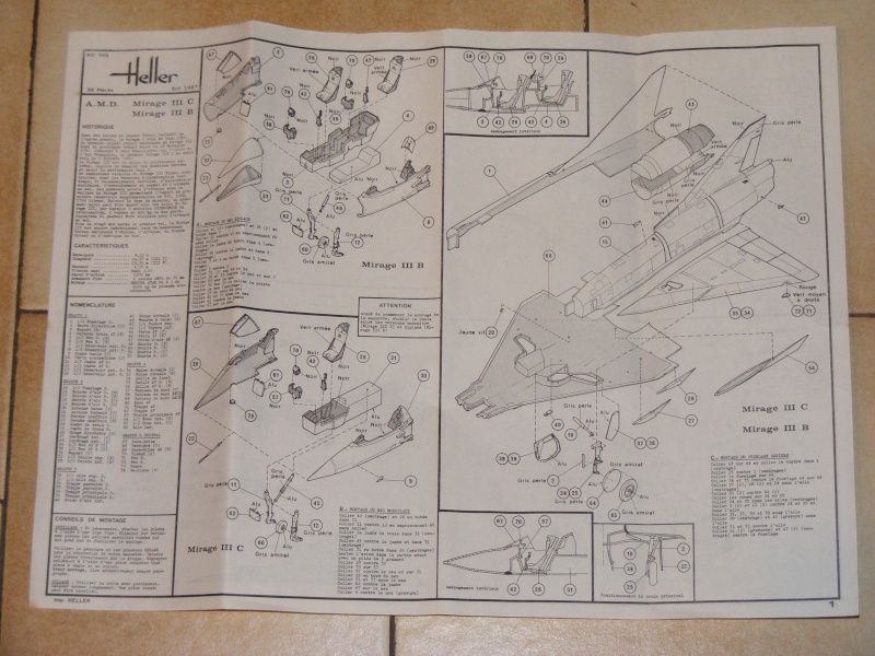 DASSAULT MIRAGE III C & B 1/48ème Réf 599 Dscf9136