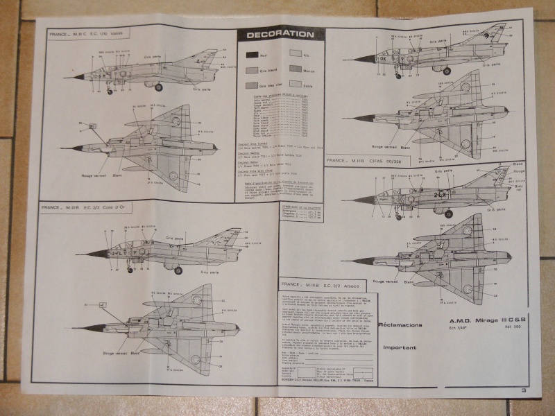 DASSAULT MIRAGE III C & B 1/48ème Réf 599 Dscf9138