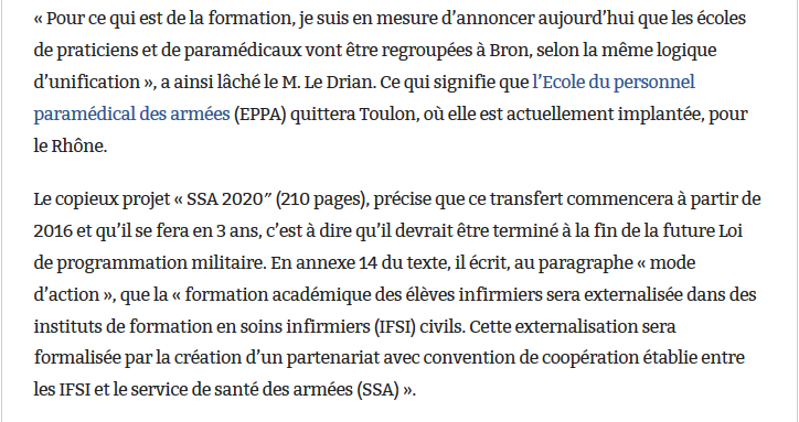 EPPA - Ecole du Personnel Paramédical des Armées (Remplace l'école des infirmiers de la marine) - Page 3 Info10