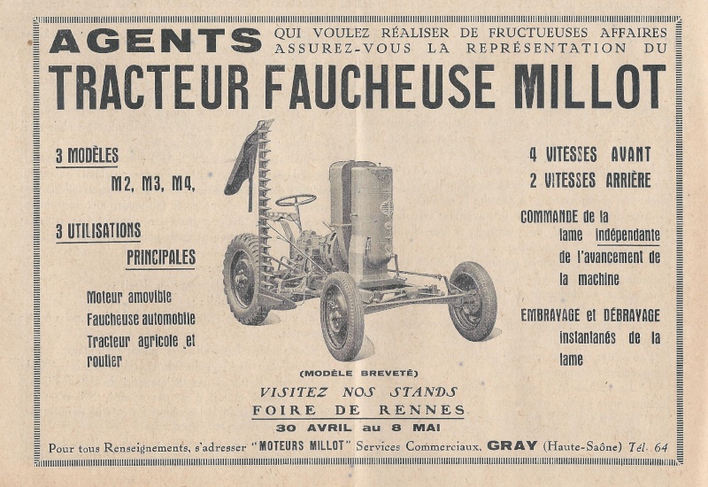 Accords commerciaux LABOURIER - MILLOT 193810