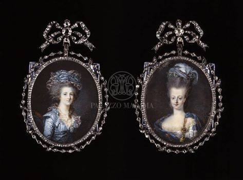 Divers portraits de Marie-Antoinette : miniatures du XVIIIe siècle (dont artistes non attribués) Deux_m10