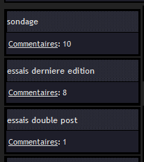 Retrait du cadre commentaire dans le widget "New' 0115