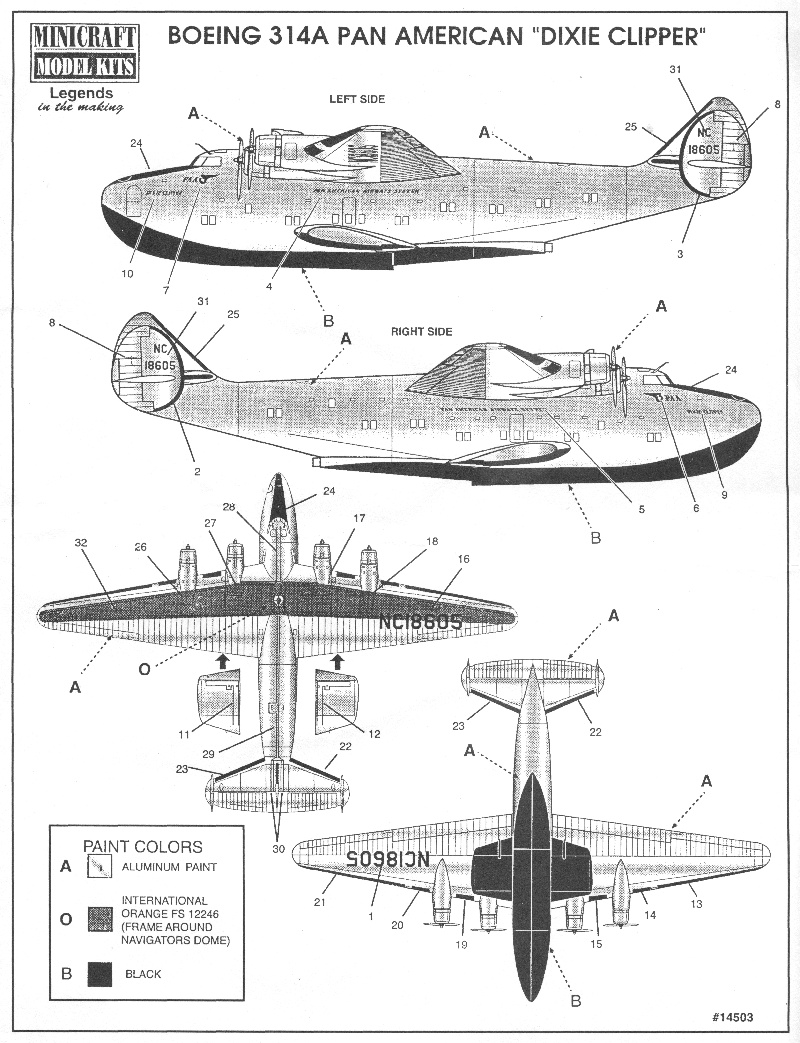 [Minicraft/Airfix] (1/144) Boeing 314 Clipper Model_10