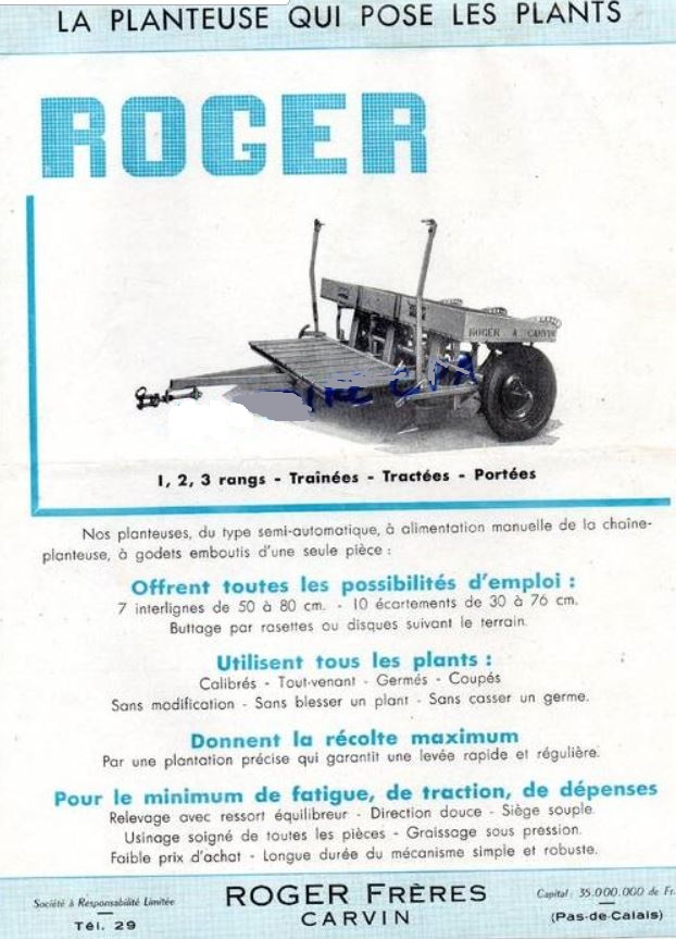 planteuse ROGER Captu980