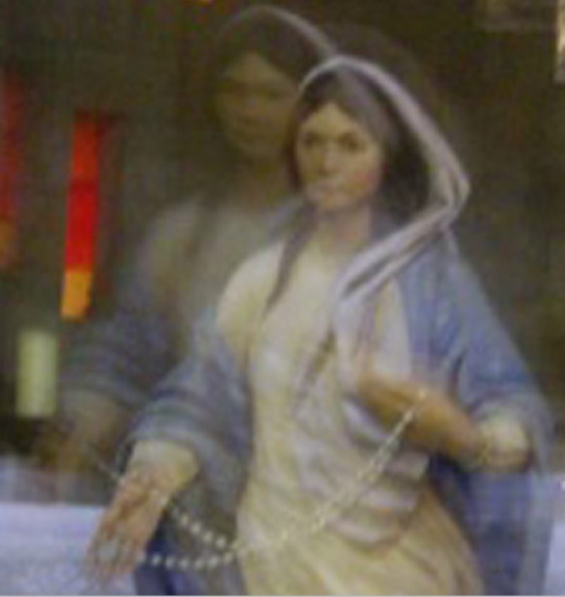 avec - Photo intéressante de la Sainte Vierge Marie prise avec un chapelet à Jérusalem lors d'un pèlerinage  : Marie_10