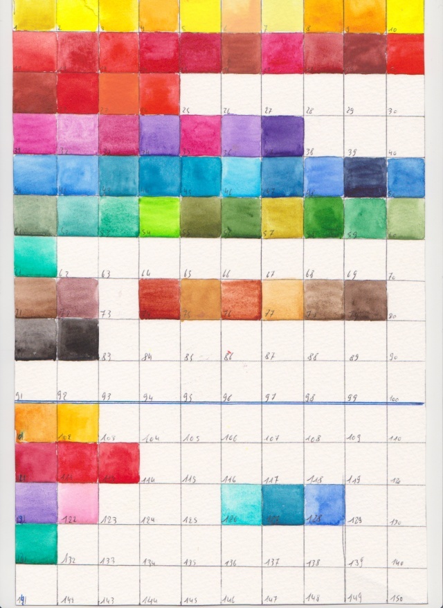 Aquarelles en tube Daler Rowney extra fine Nuanci10