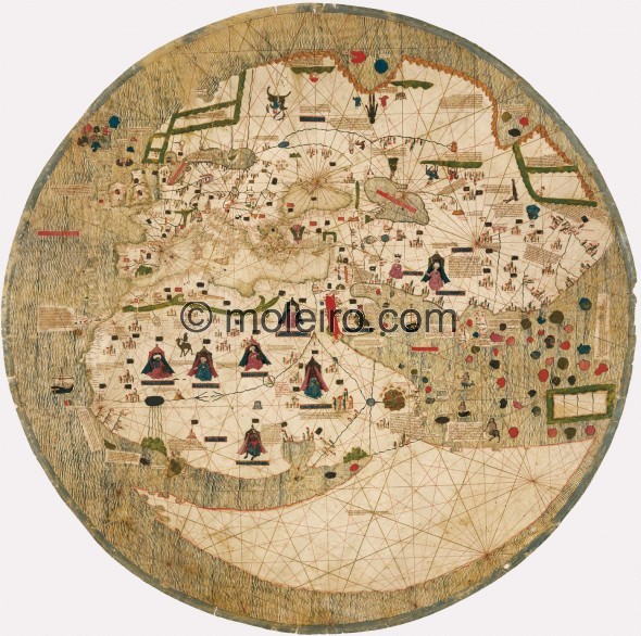 Mappemonde Catalane (1450) Big-5910