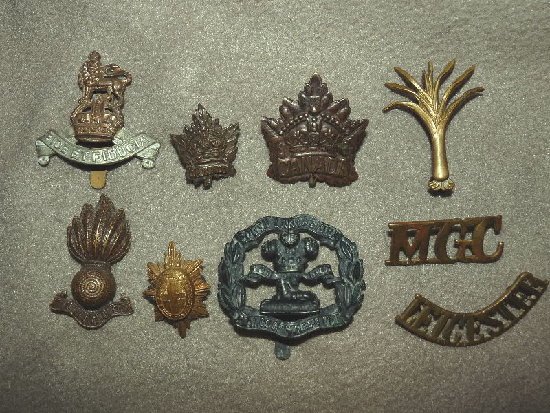 (K) Lot capbadge / collar/ titles Badge110