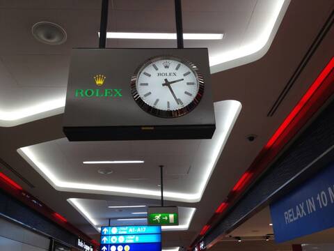 Les horloges d'aéroports