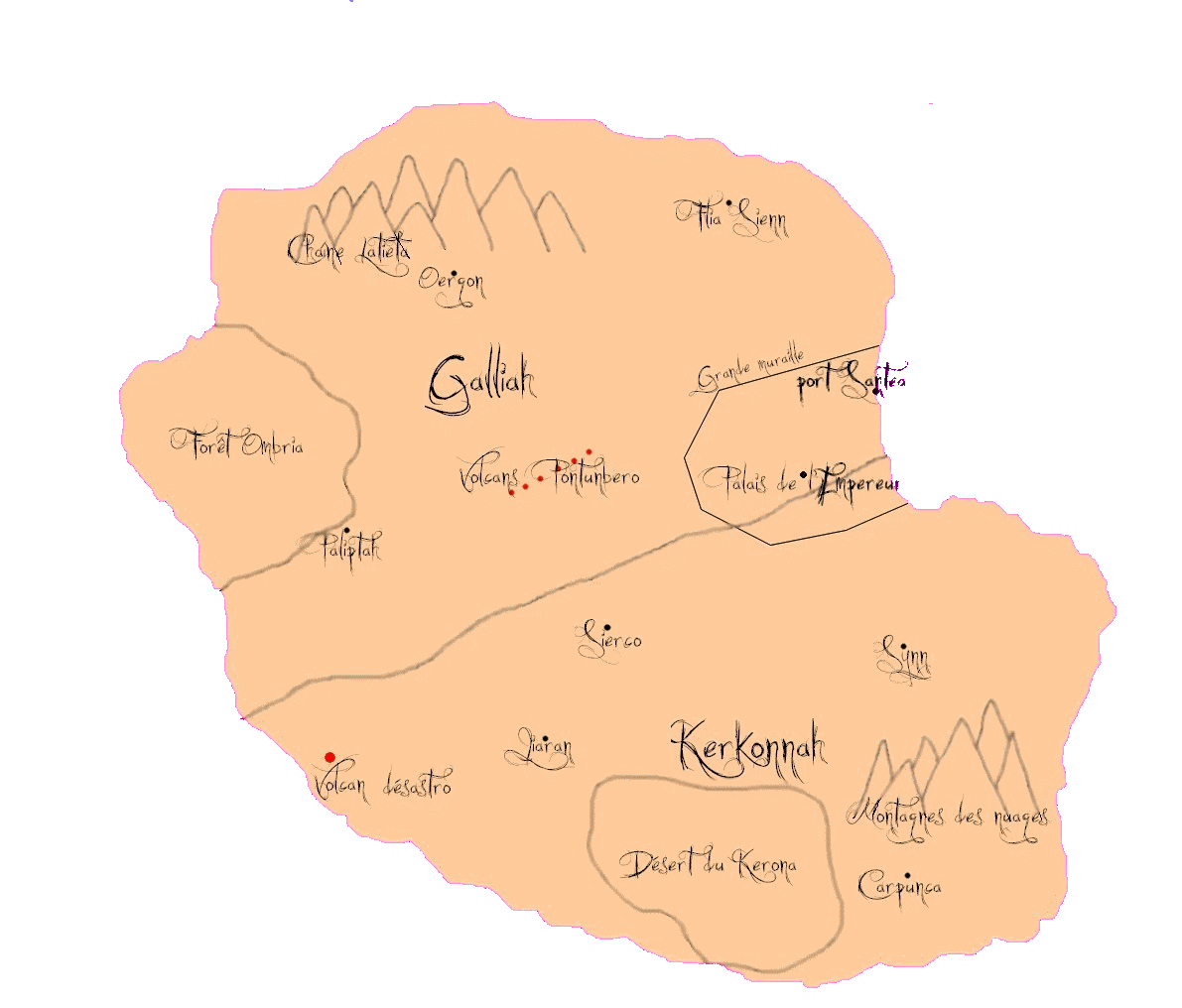 Carte du pays d'Inda Carte210