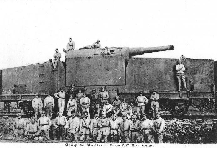 Train blinde1916 19 cm modèle 1870-93 sur affût tous-azimuts Schneider 1-19_c10