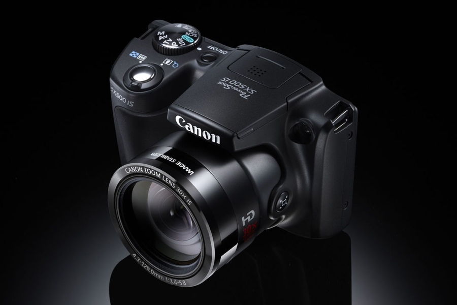 Nouveau compact Canon PowerShot SX500 IS avec gros zoom