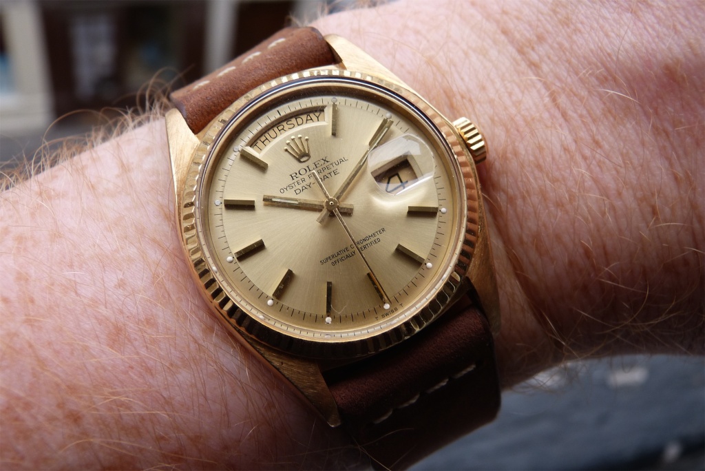 [VENDUE] Rolex Oyster Perpetual Day-Date de 1975 Or jaune B & P Scaled19