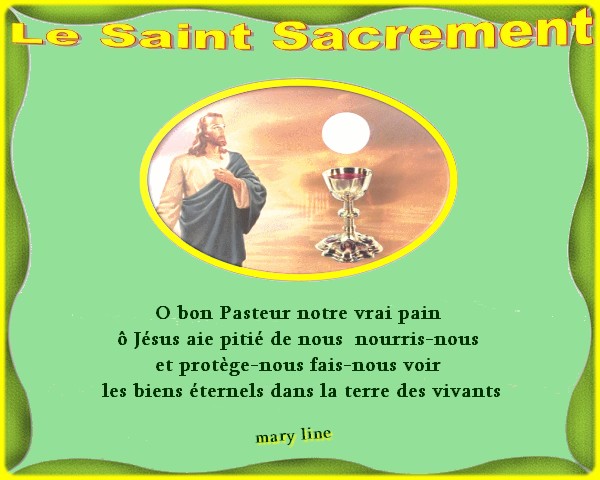 Dimanche  22 juin Le Saint Sacrement Solennité du Seigneur  Saint_10
