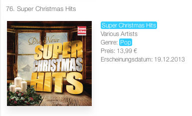 14/12/2014 Frank Farian's projects in iTunes TOP100 albums Yzaa_a50