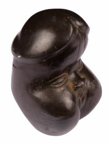 Amulette de protection et de fécondité / phallus visage sculpté  Captu130
