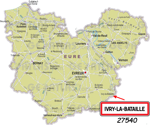 Communes de l'Eure Ivry-l11