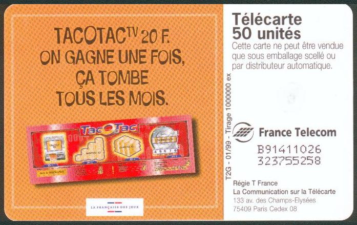 Télécartes Talaca48