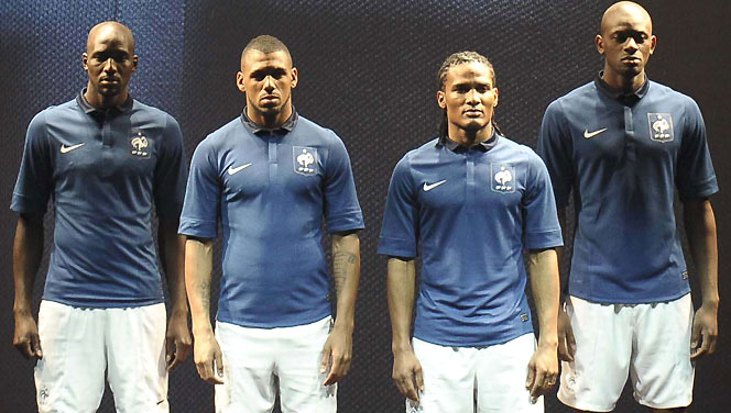 Le nouveau maillot de l'quipe de France de foot France12