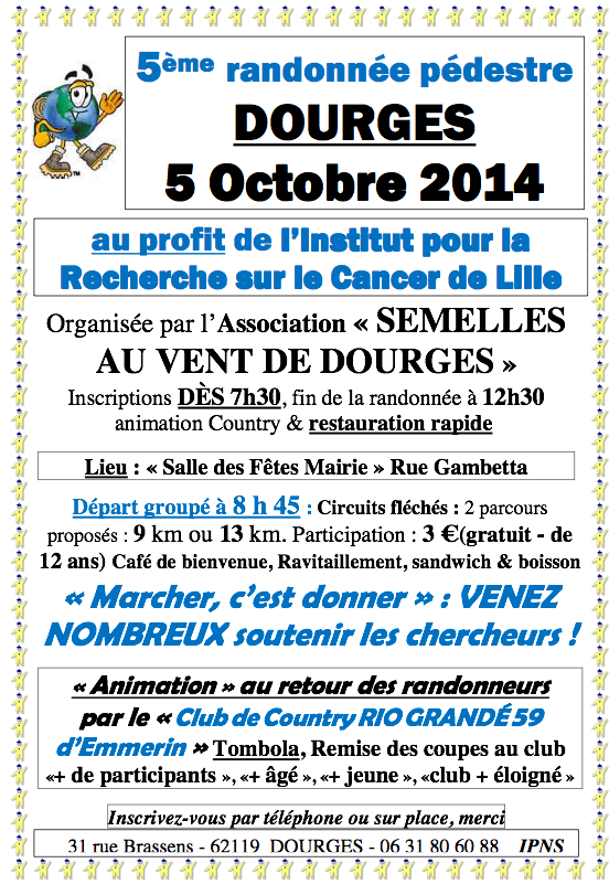 Dimanche 5 octobre Marche à Dourges au profit de la recherche contre le cancer A_dour10