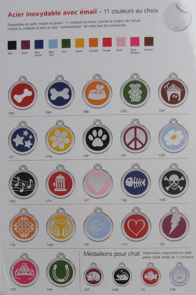 Médailles gravées pour chiens ou chats 2014-046