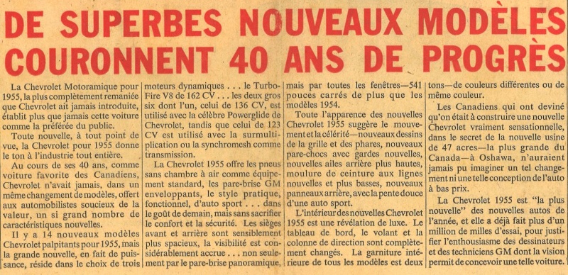 chevrolet - Journal du concessionnaire Chevrolet 1955 Captur10