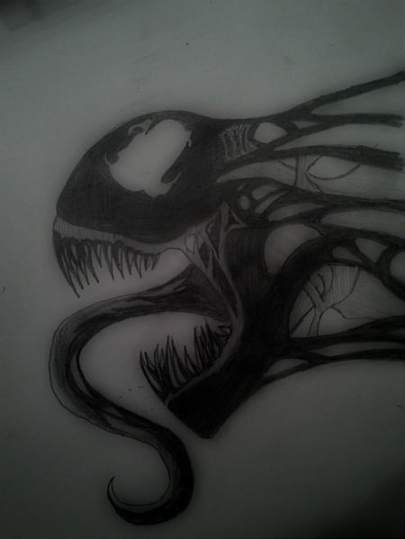 Drax a des reflexes si rapides que il peux dessiner aussi Venom10