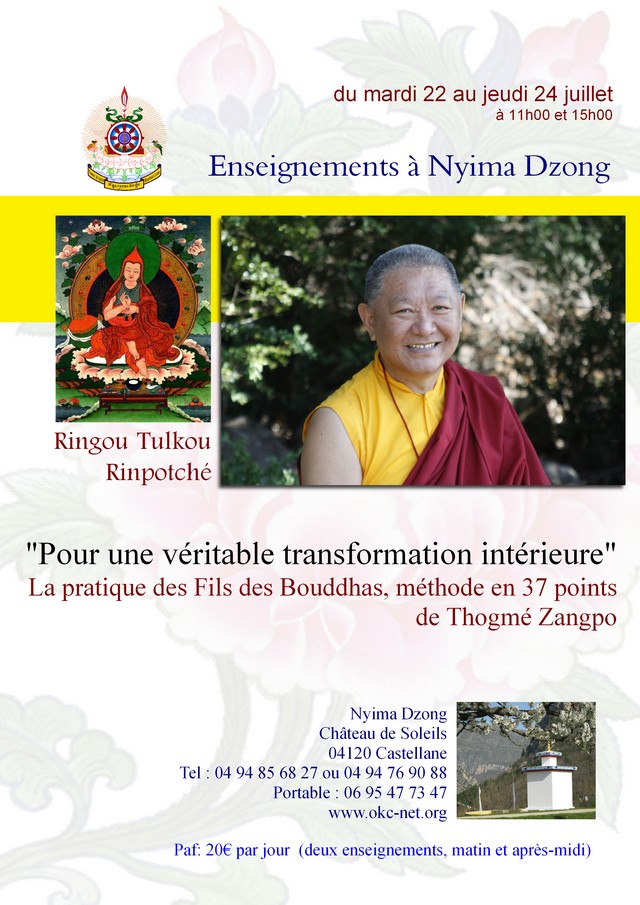 RINGU Tulku à Nyima Dzong juillet 2014 Af68b310