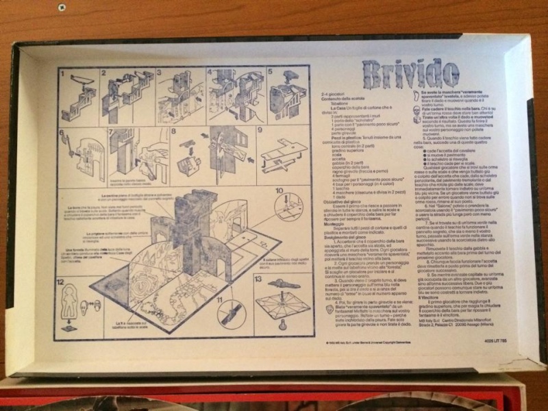 Brivido gioco di societa`anni 80 MB GIOCHI COMPLETO DI CATALOGHINO RARO 10300910