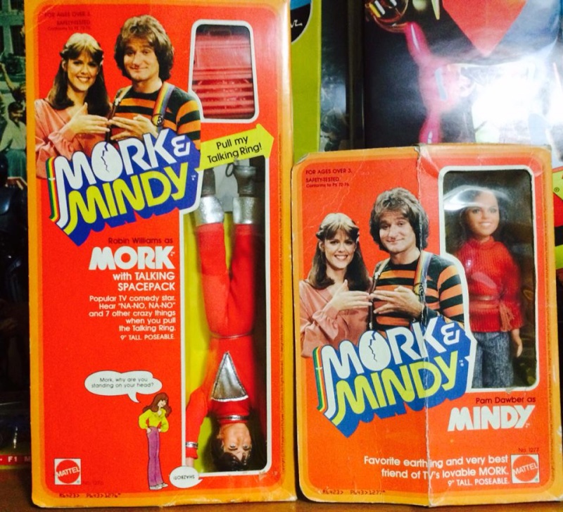 Mork e Mindi Talking Robin Williams MATTEL 1979 nuovo mai aperto Mindy box non sigillato Mork11