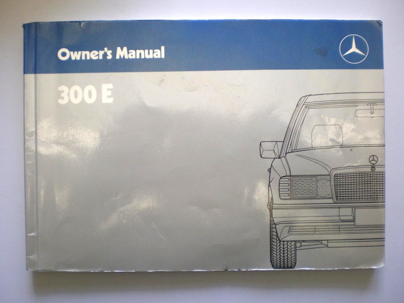 Owner´s Manual 300E Model 124 1986 300e10