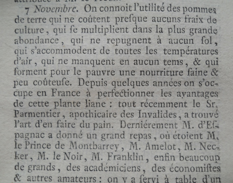 Antoine Parmentier, et la pomme de terre au XVIIIe siècle Comple28