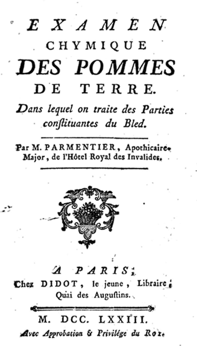 Antoine Parmentier, et la pomme de terre au XVIIIe siècle Examen10