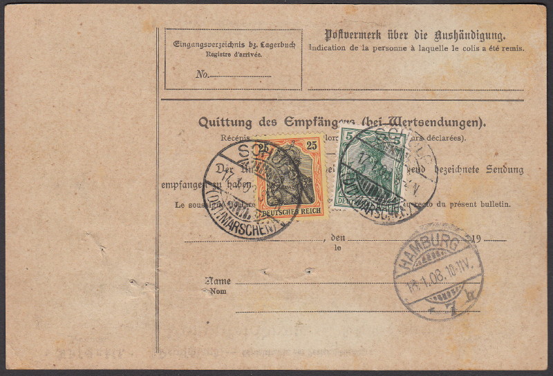 Deutsches Reich 1900 bis Mai 1919 - Germaniazeichnung 70_73x11