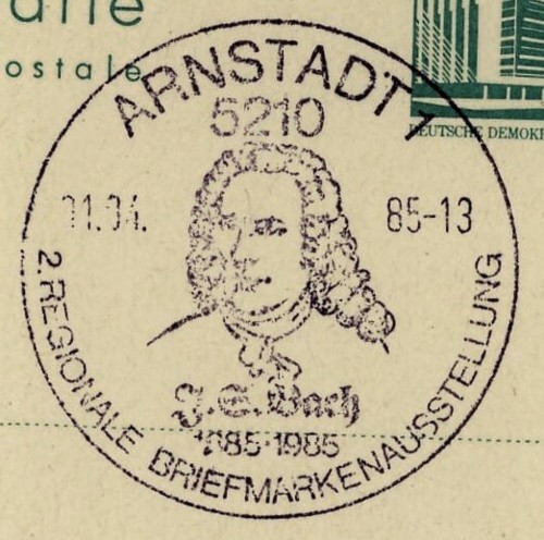 Sonderstempel der DDR Arnsta10