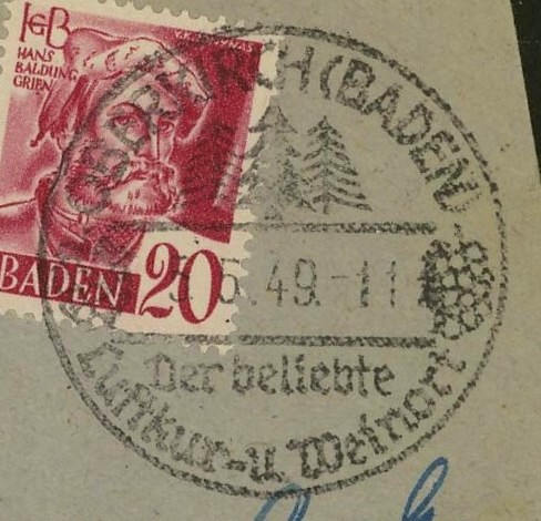 1945 - Ortswerbestempel - Deutschland nach 1945 (Handstempel) Oberki10