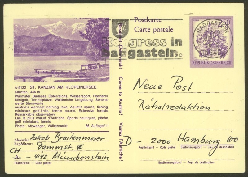 Ganzsachen - Ganzsachen mit Wertstempel "Schönes Österreich" - Seite 2 P_442_15