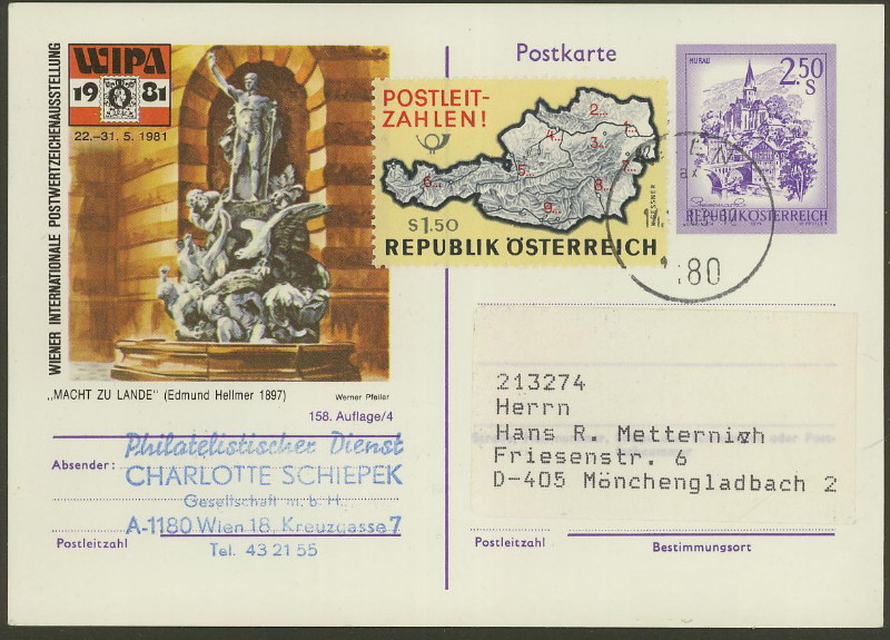 schönes - Wertstempel "Schönes Österreich" - Zudrucke auf Ganzsachen P_450_10