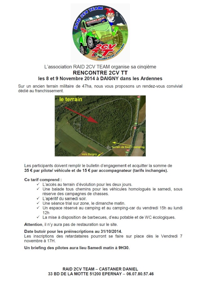 5éme Daigny 2CV TT du 7 au 9 Novembre 2014 - Page 4 Page110