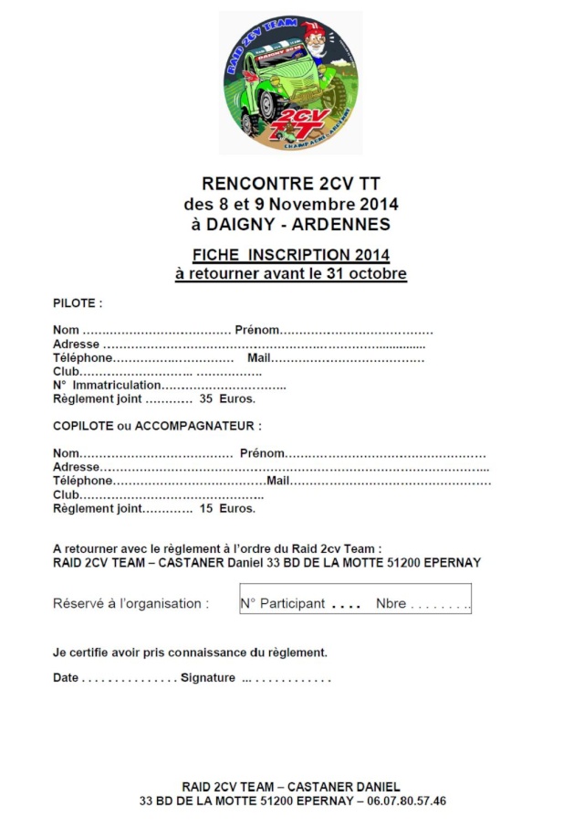 5éme Daigny 2CV TT du 7 au 9 Novembre 2014 - Page 4 Page310