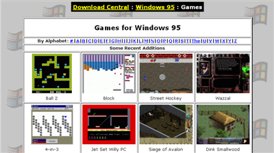 Older Windows Freeware Games Website (Download Central) Downlo10