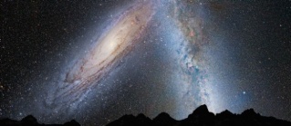 Quand la galaxie d'Andromède percutera notre Voie lactée Androm10