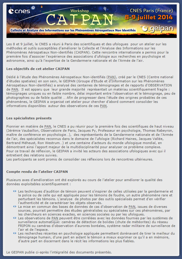 ATELIER CAIPAN AU CNES, 8-9 JUILLET 2014, CNES PARIS Caipan10