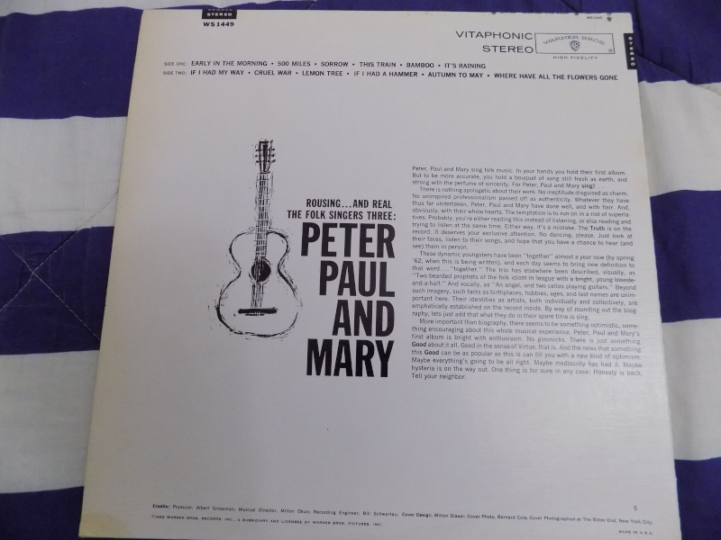 Paul peter & mary- used lp Dscn1531