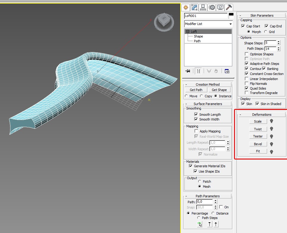 [3DSMAX] Créer une forme courbe extrudable... 1010