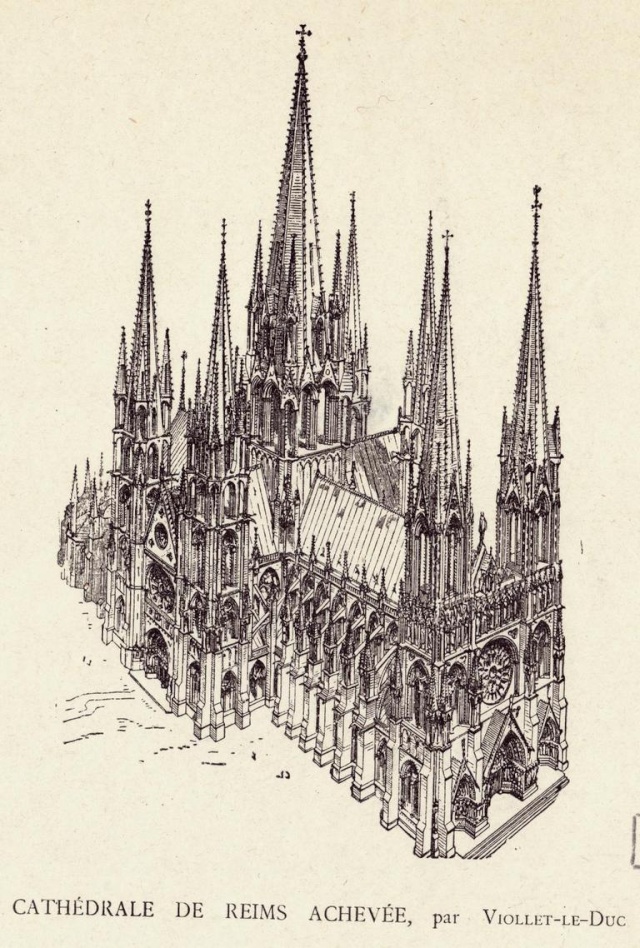 La cathédrale de Reims en 1914. B5145410