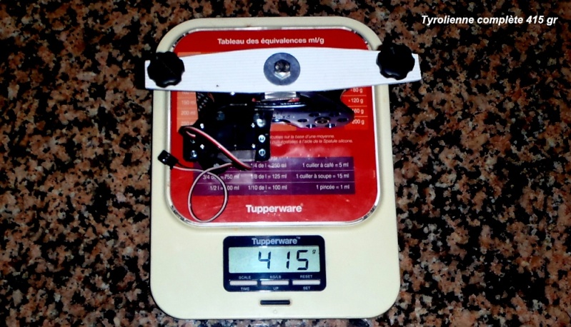 Tyrolienne sur corde 13 mm auto-freinée par radiocommande pour GoPro Tyroli10