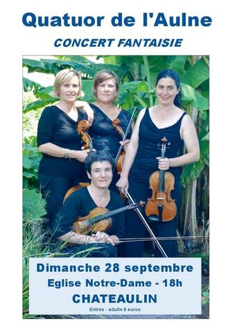 Quatuor de l'Aulne - Concert Fantaisie le 28 septembre