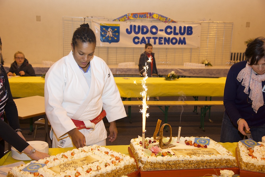 Passage de Lucie Décosse - judoka française la plus titrée, à Cattenom 2014-110