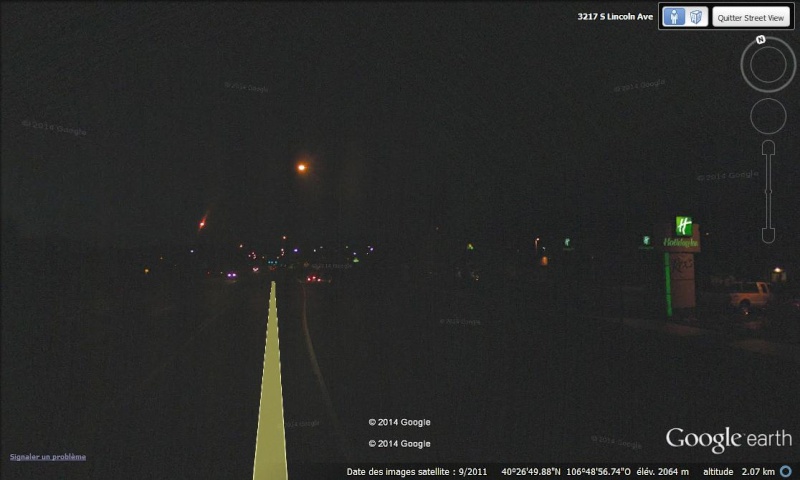 STREET VIEW - Quant la Google Car ne compte pas ses heures ... ça donne ça ! (Steamboat Springs - Etats-Unis) Nuit10